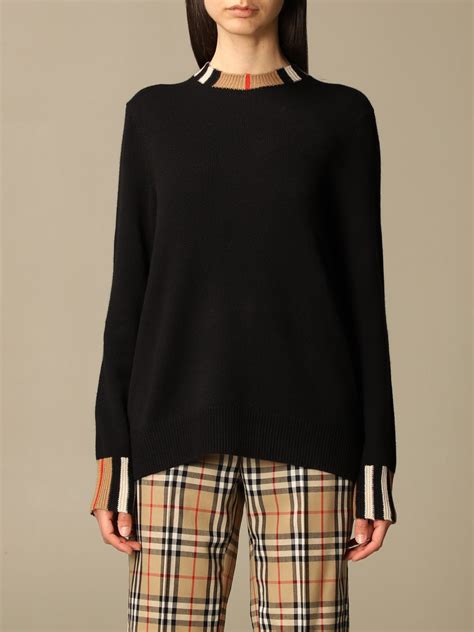 black and white burberry sweater|More.